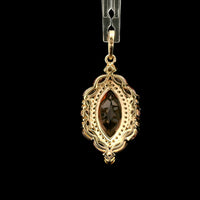 2.42 Ct Marquise Tourmaline 14K Gold Pendant