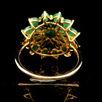 2.73 Ct Round Emerald 14K Gold Ring