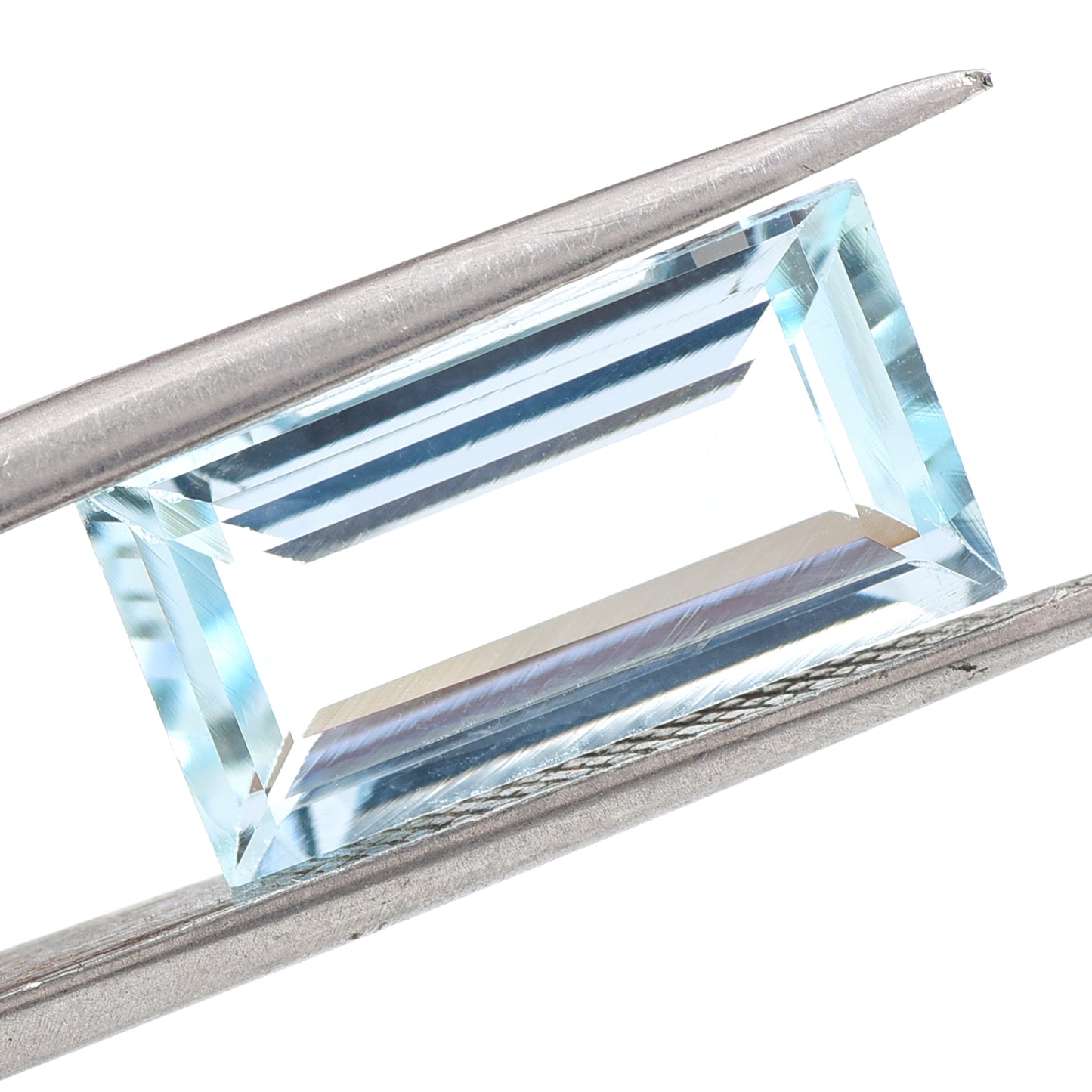 4.76 Natural Beryl Aquamarine Rectangular Step Cut Gemstone