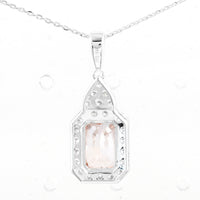 2.61 Carats Pink Lab Grown Diamond 14K Gold Pendant