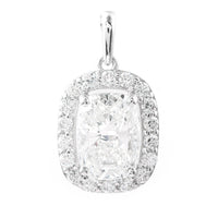2.43 Carats Lab Grown Diamond 14K Gold Pendant