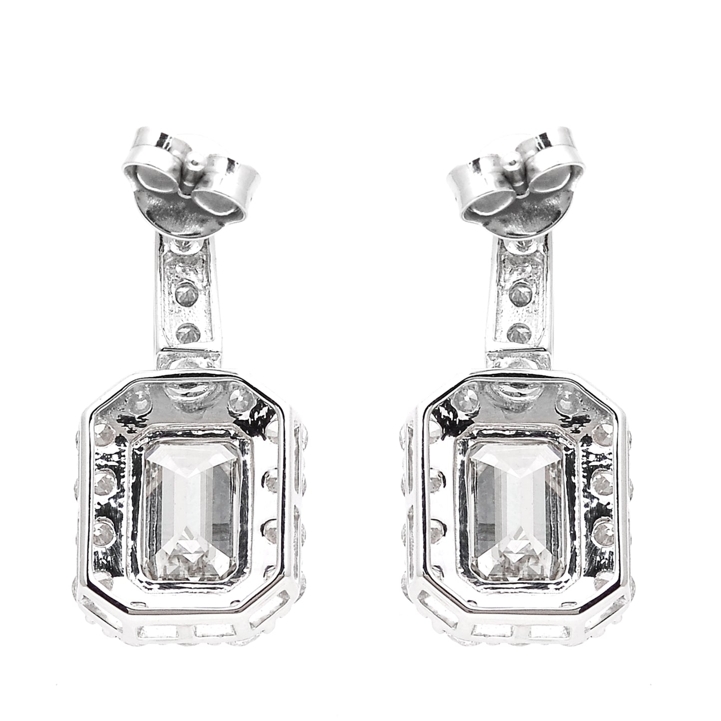 3.25 Carats Lab Grown Diamond 14K Gold Earrings