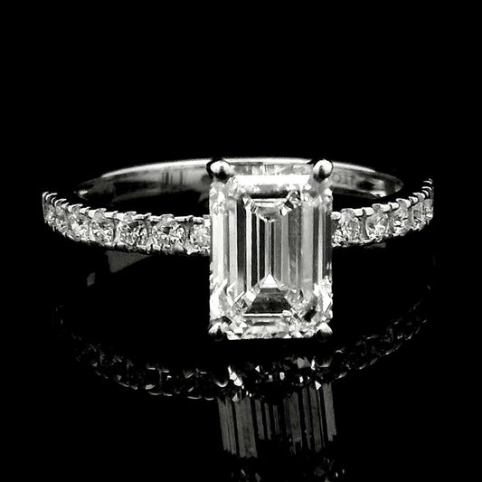 1.95 Carats Lab Grown Diamond 14K Gold Ring