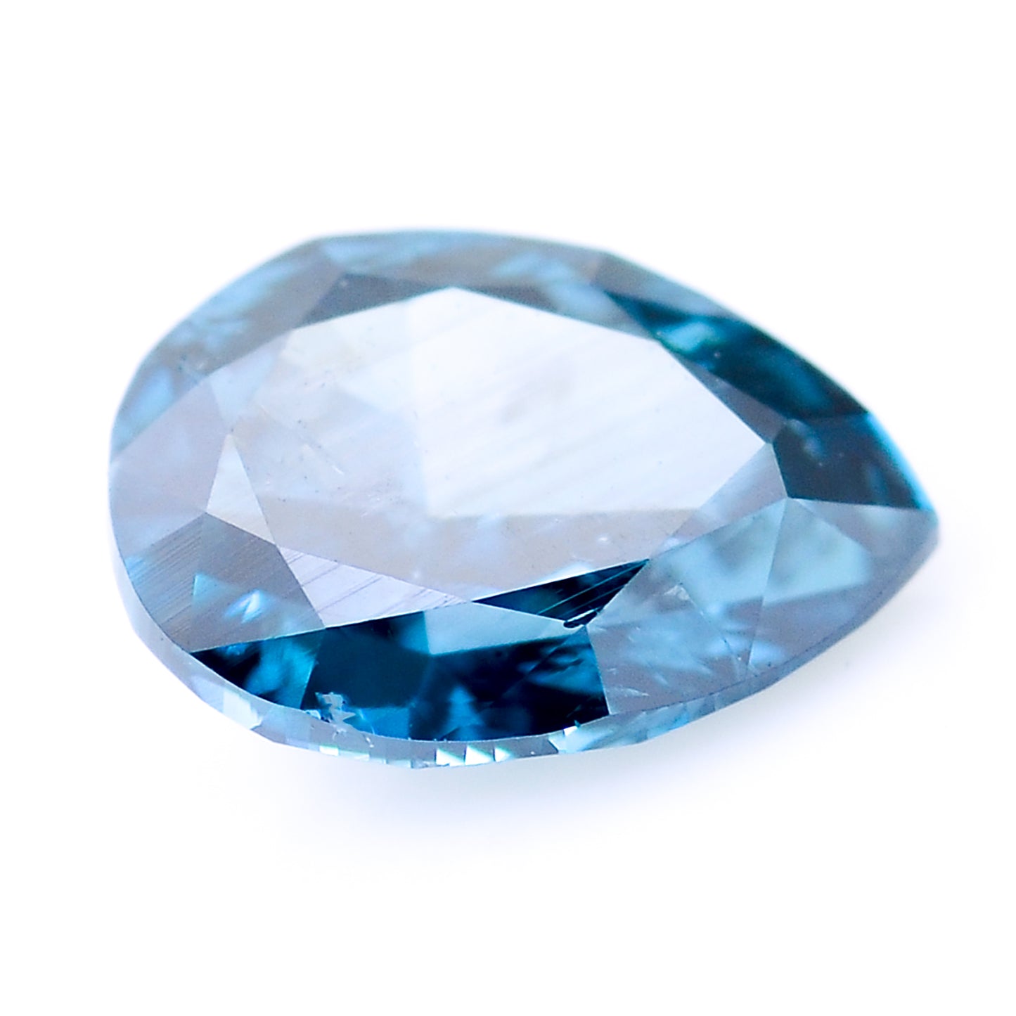 0.34 Blue Diamond Pear Loose Diamond