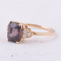 2.81 Ct Cushion Natural Spinel 14K Gold Ring