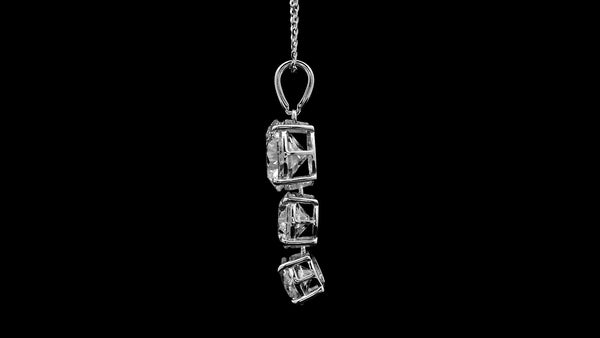 5.58 Ct Round Lab Grown Diamond 14K Gold Pendant