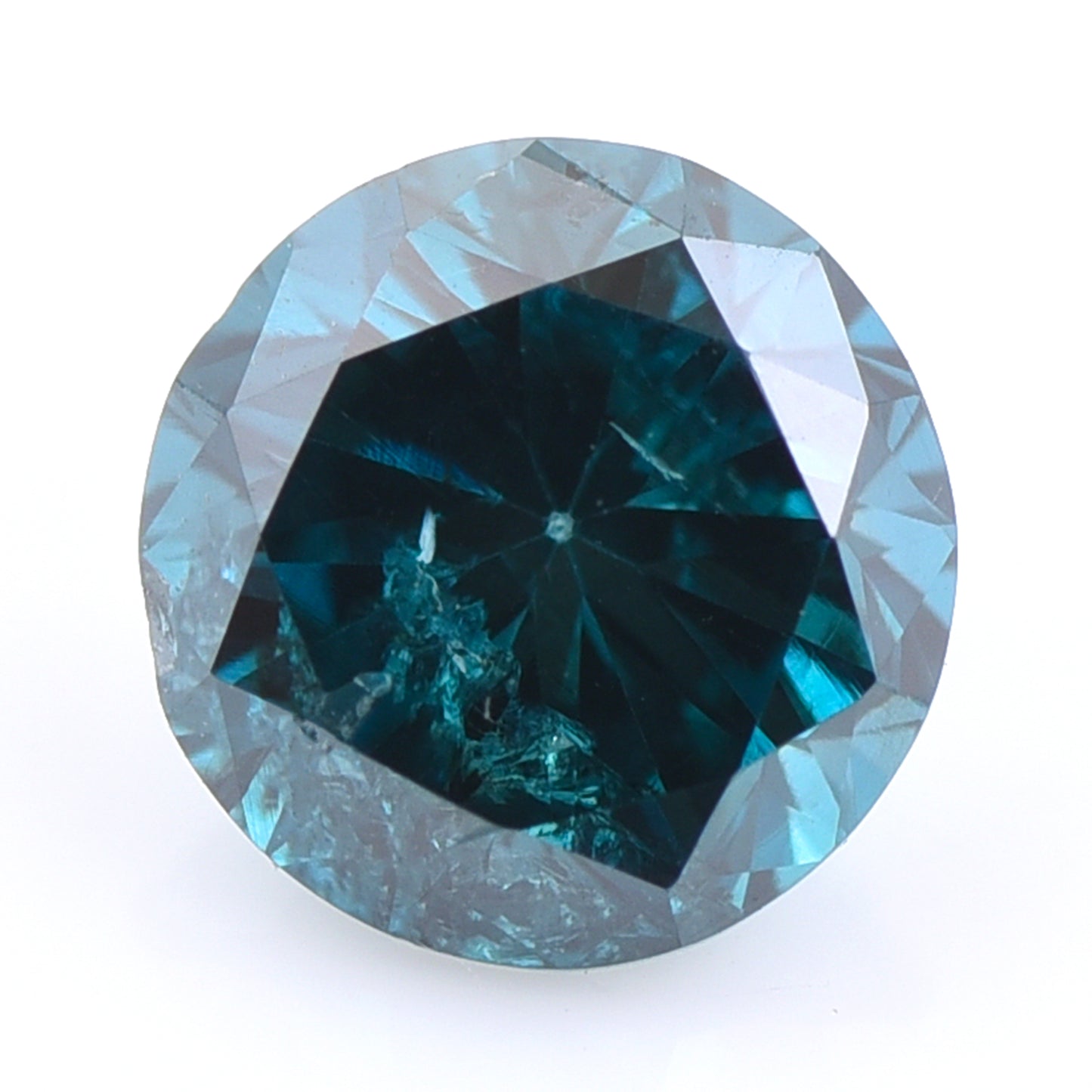 0.4 Blue Diamond Round Loose Diamond