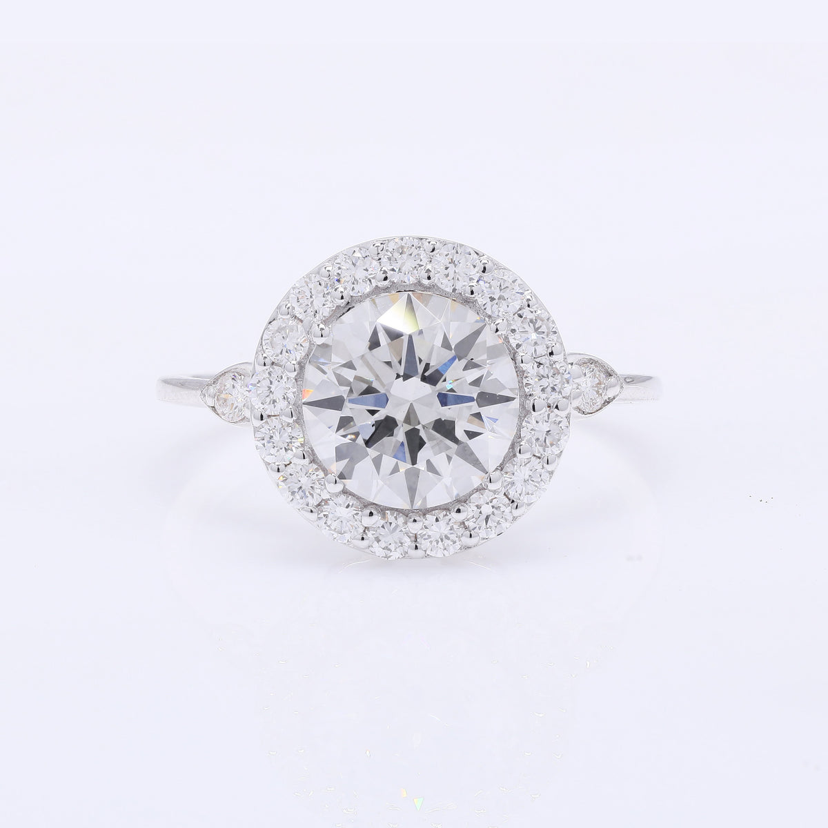 2.58 Carats Lab Grown Diamond 14K Gold Ring