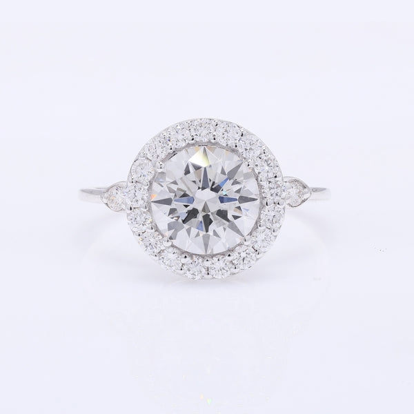 2.58 Carats Lab Grown Diamond 14K Gold Ring