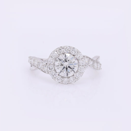 1.96 Carats Lab Grown Diamond 14K Gold Ring
