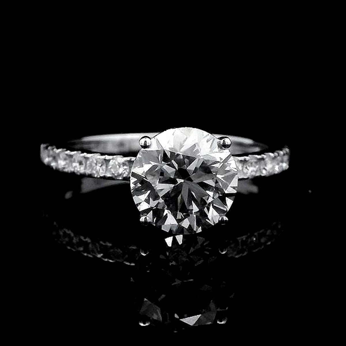 2.31 Carats Lab Grown Diamond 14K Gold Ring