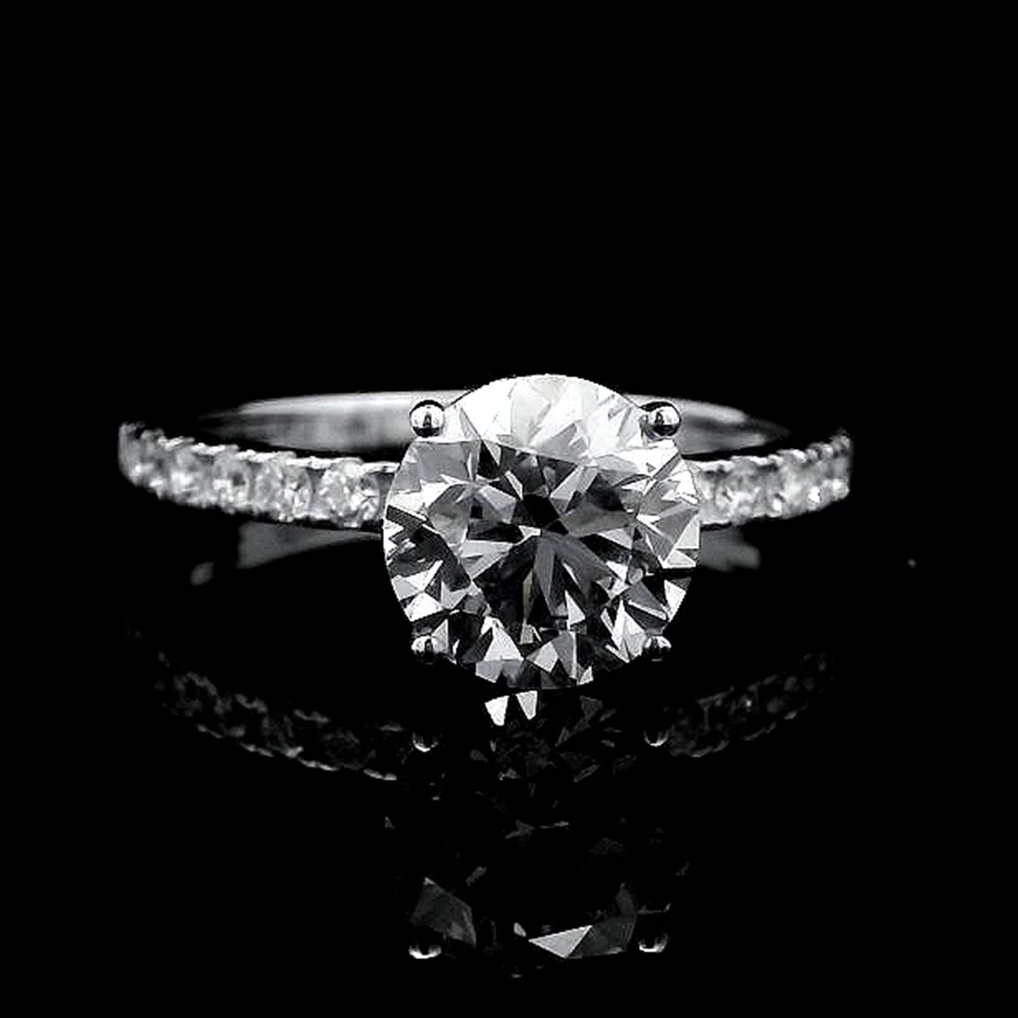 2.31 Carats Lab Grown Diamond 14K Gold Ring