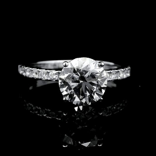 2.31 Carats Lab Grown Diamond 14K Gold Ring