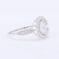 2.67 Carats Lab Grown Diamond 14K Gold Ring