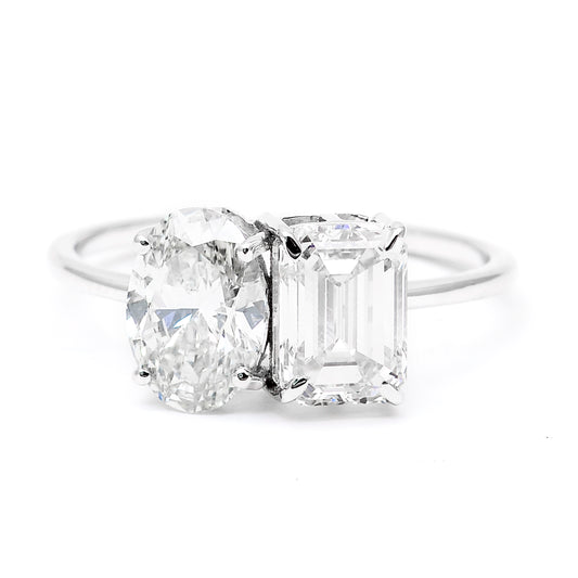 2.76 Carats Lab Grown Diamond 14K Gold Ring