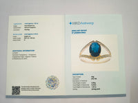 1.75 Ct Oval Natural Sapphire 14K Gold Ring