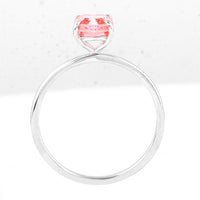 1.11 Carats Pink Lab Grown Diamond 14K Gold Ring