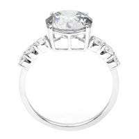 3.38 Carats Lab Grown Diamond 14K Gold Ring