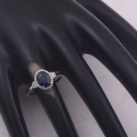 1.78 Ct Oval Mixed Cut Natural Sapphire 950 Platinum Ring