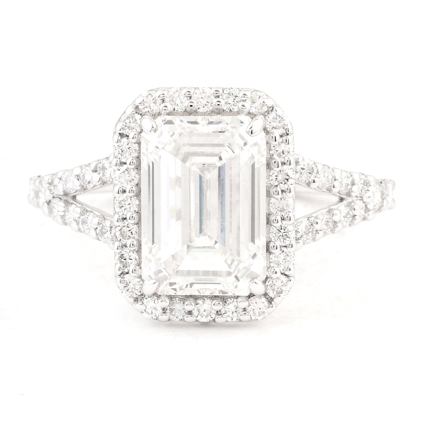 3.40 Carats Lab Grown Diamond 14K Gold Ring