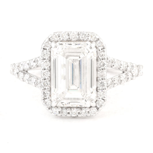 3.40 Carats Lab Grown Diamond 14K Gold Ring