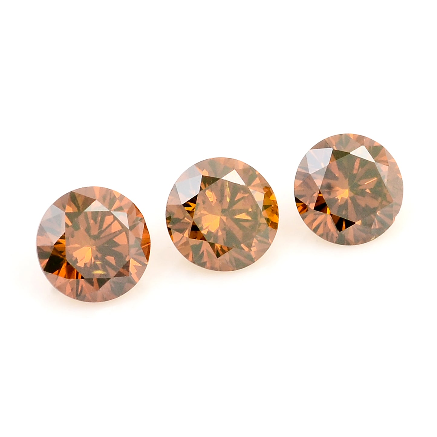 0.51 Red Diamond Round Loose Gemstone