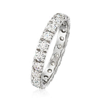 1.265 ct. t.w. Moissanite Eternity Band in Sterling Silver. Size 8