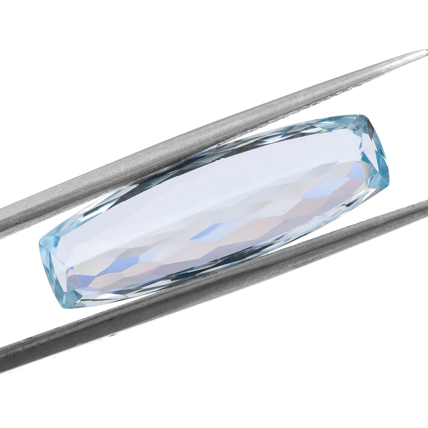 9.28 Natural Beryl Aquamarine Rectangular Cushion Mixed Cut Gemstone