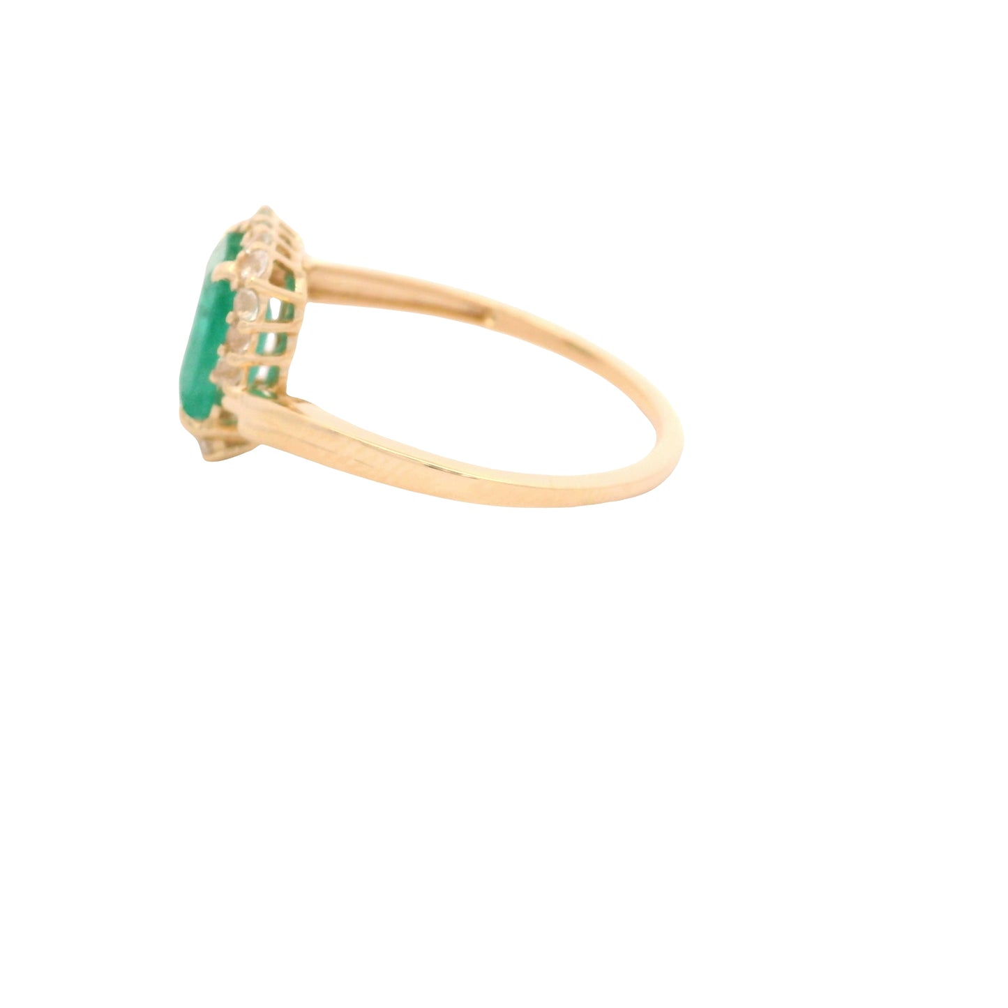 1.48 Ct Octagon Emerald 14K Gold Ring