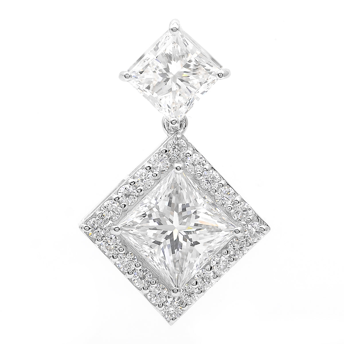 4.45 Carats Lab Grown Diamond 14K Gold Pendant