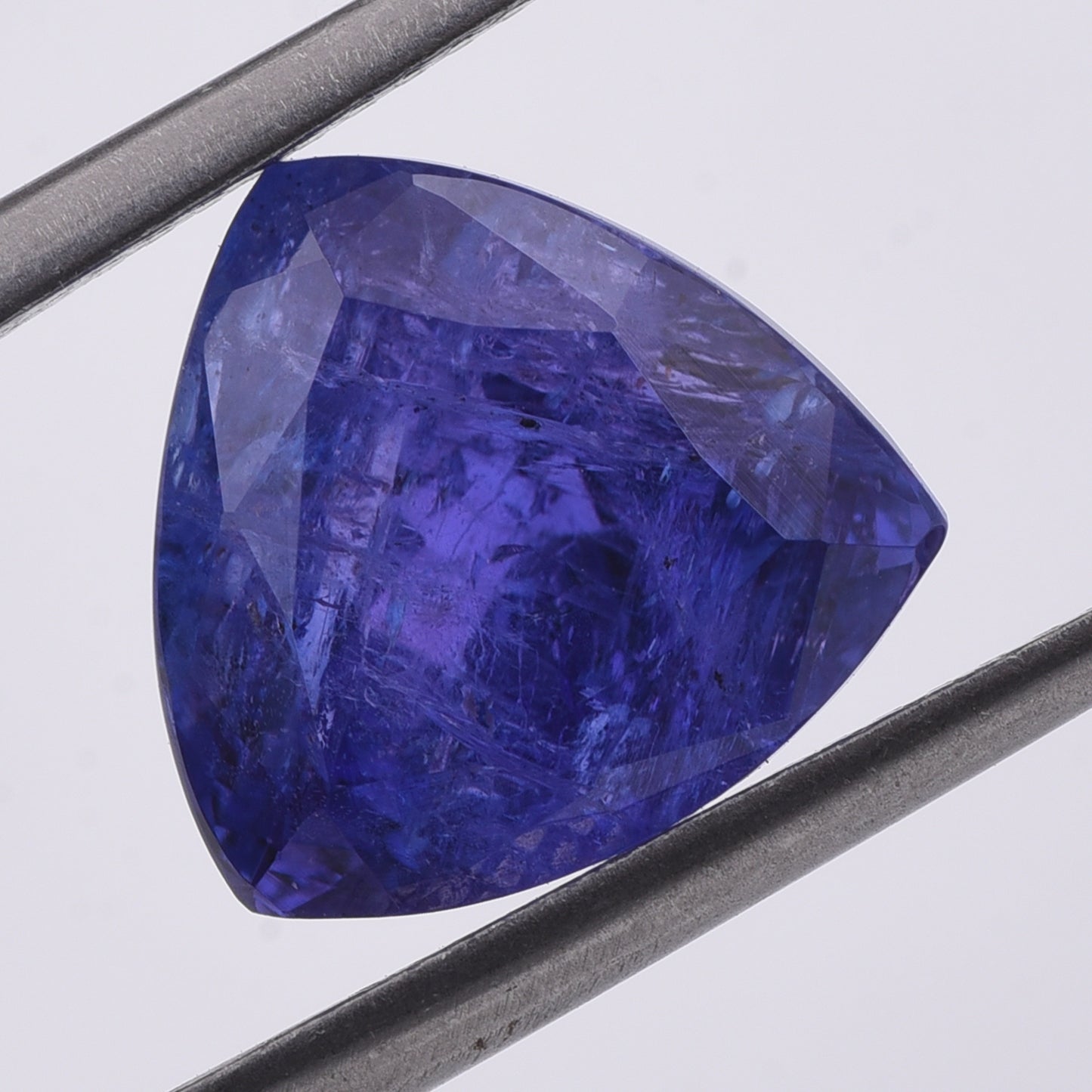 6.91 Natural Zoisite Tanzanite Triangular Mixed Cut Gemstone