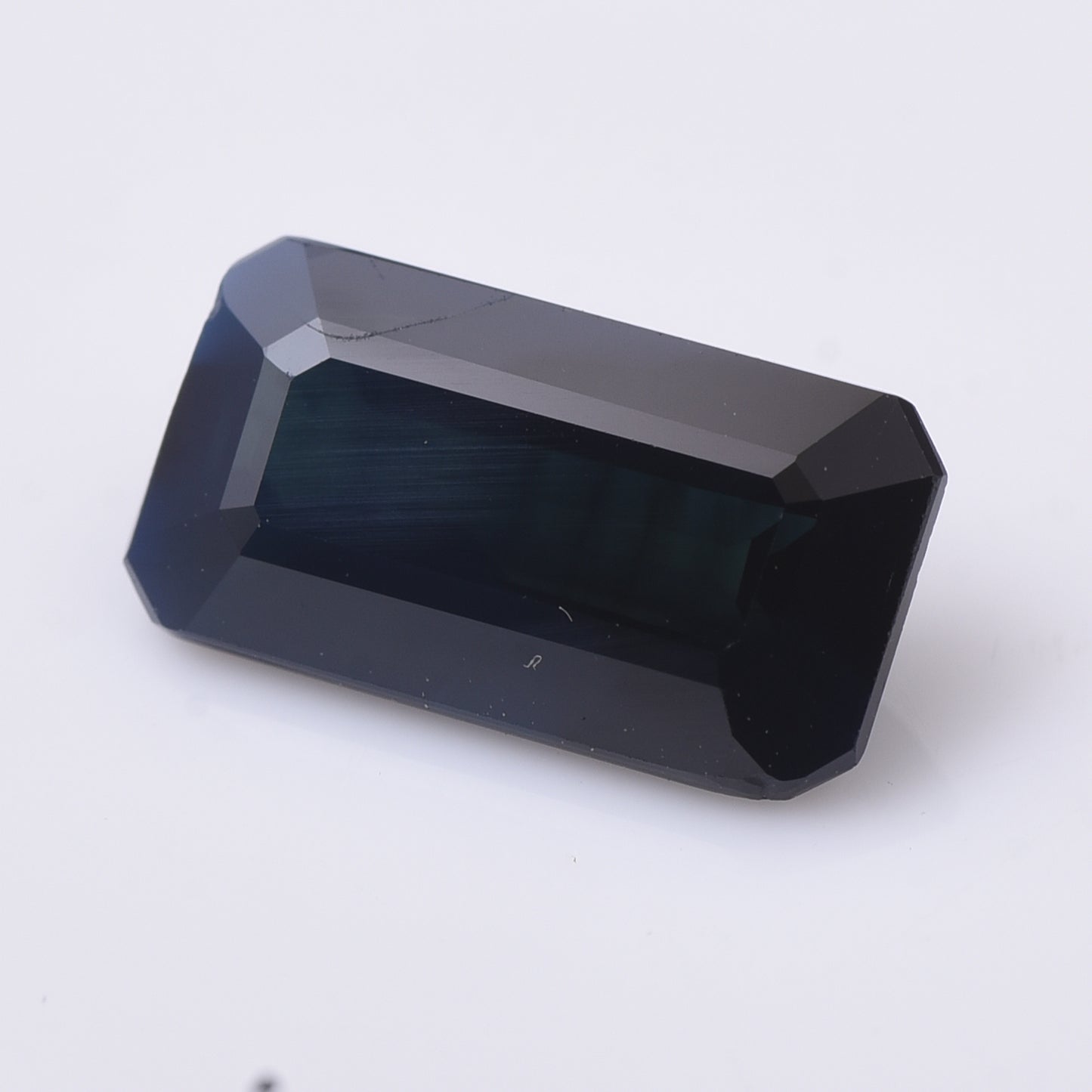 3.34 Natural Corundum Sapphire Emerald Cut Gemstone