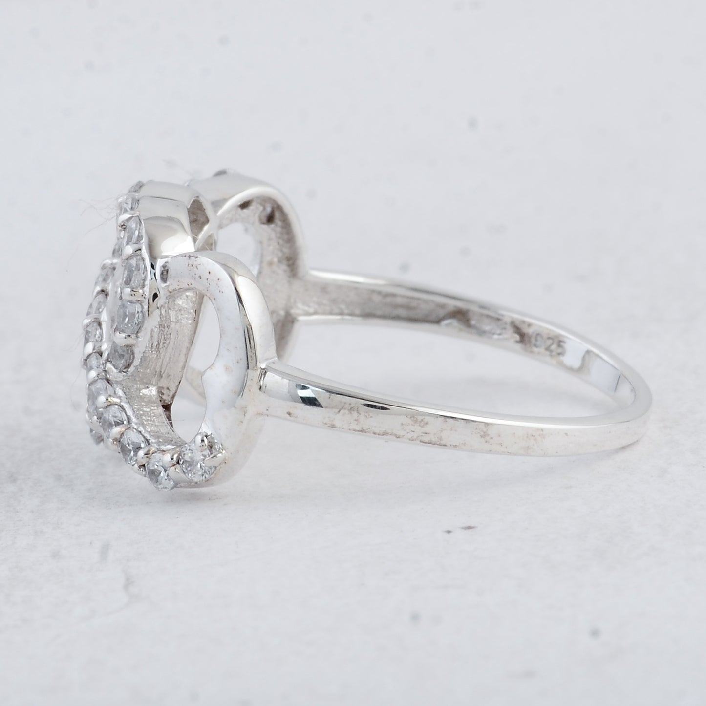 0.81 Ct Round Cubic Zirconia 925 Sterling Silver Ring