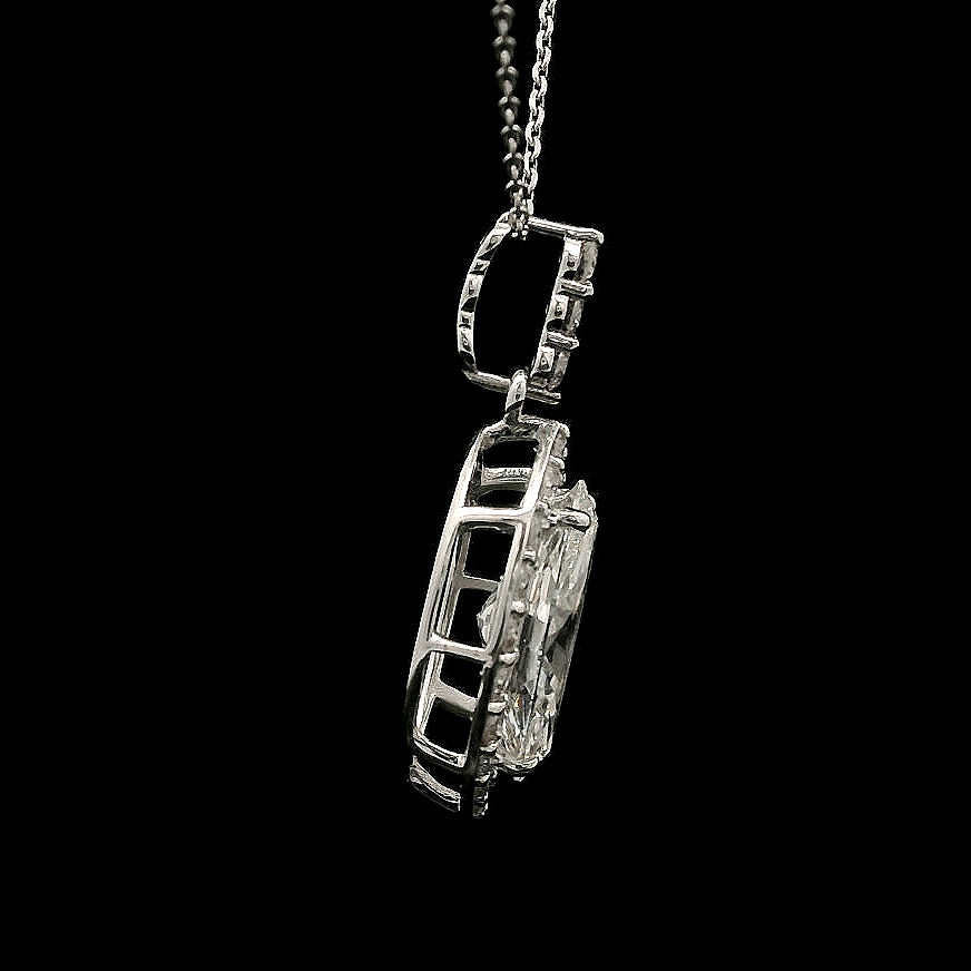 2.49 Carats Lab Grown Diamond 14K Gold Pendant