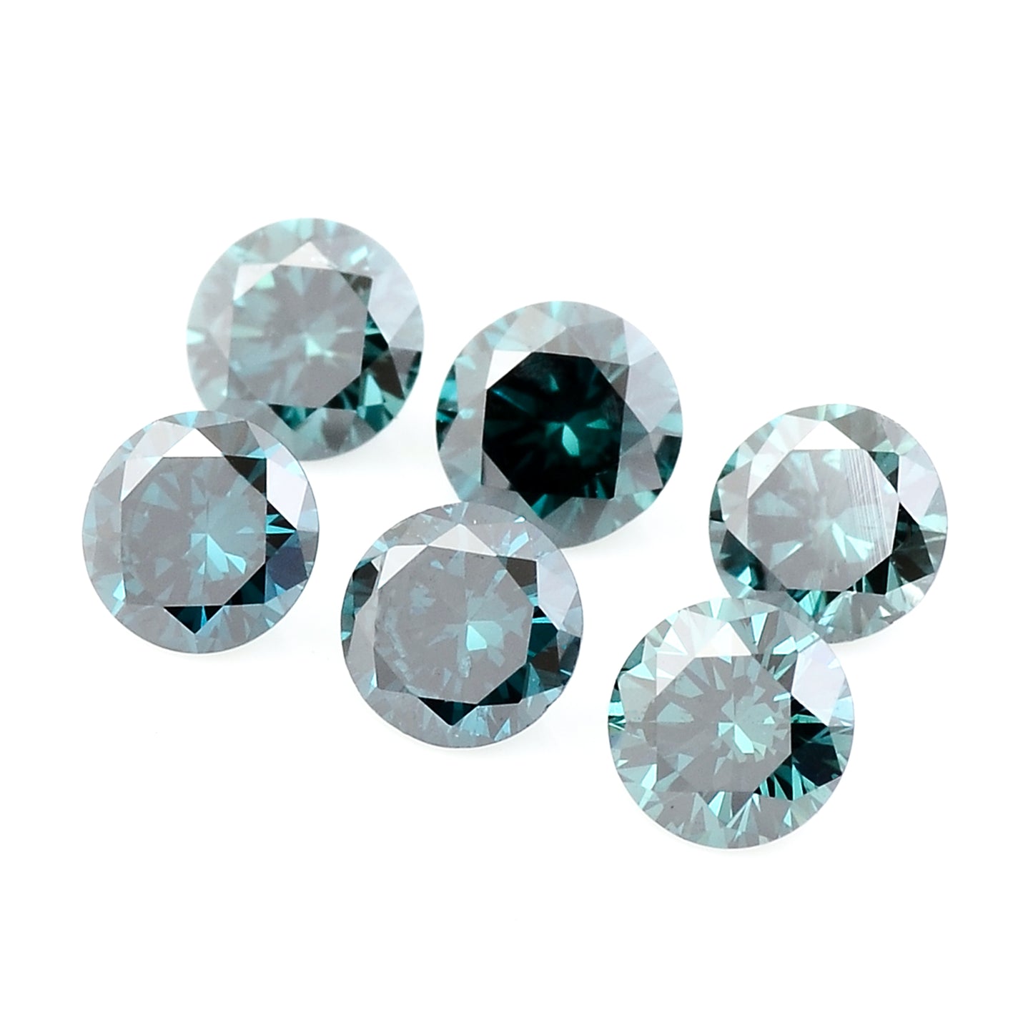 0.74 Blue Diamond Round Loose Gemstone