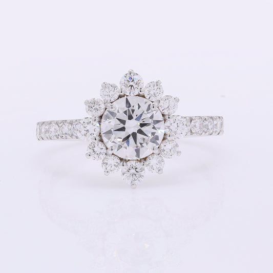 2.01 Carats Lab Grown Diamond 14K Gold Ring