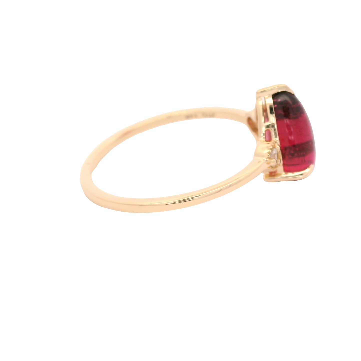 2.67 Ct Pear Tourmaline 14K Gold Ring