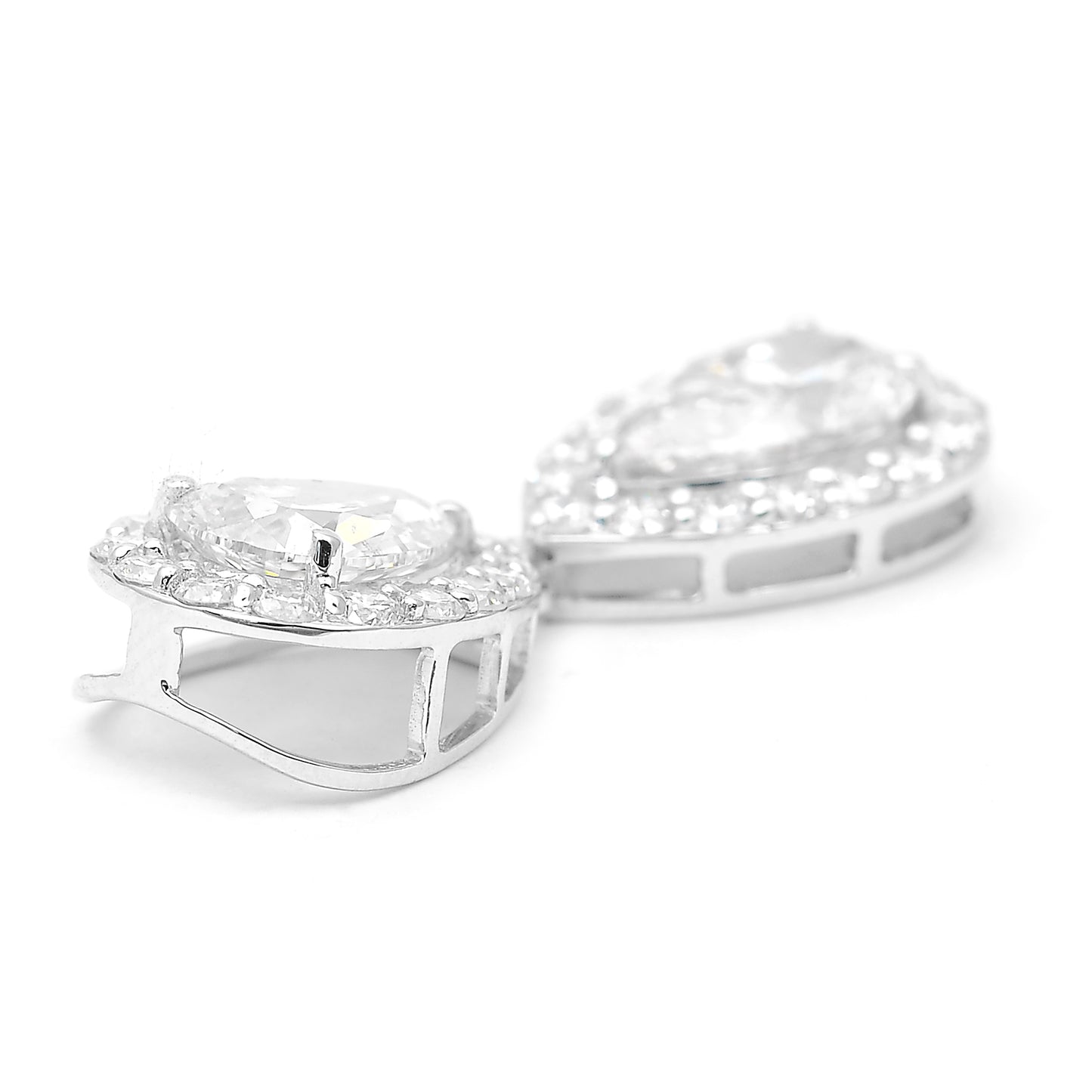 2.98 Carats Lab Grown Diamond 14K Gold Pendant