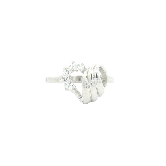 1.00 Ct Cubic Zirconia 925 Sterling Silver Ring