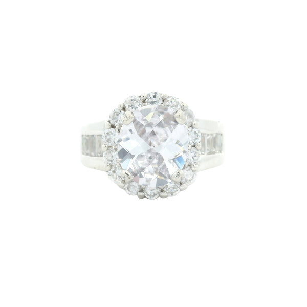 16.26 Ct Cubic Zirconia 925 Sterling Silver Ring