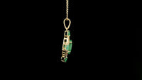 1.64 Ct Oval Emerald 14K Gold Pendant