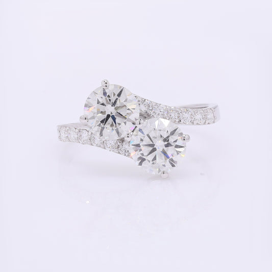 2.54 Carats Lab Grown Diamond 14K Gold Ring