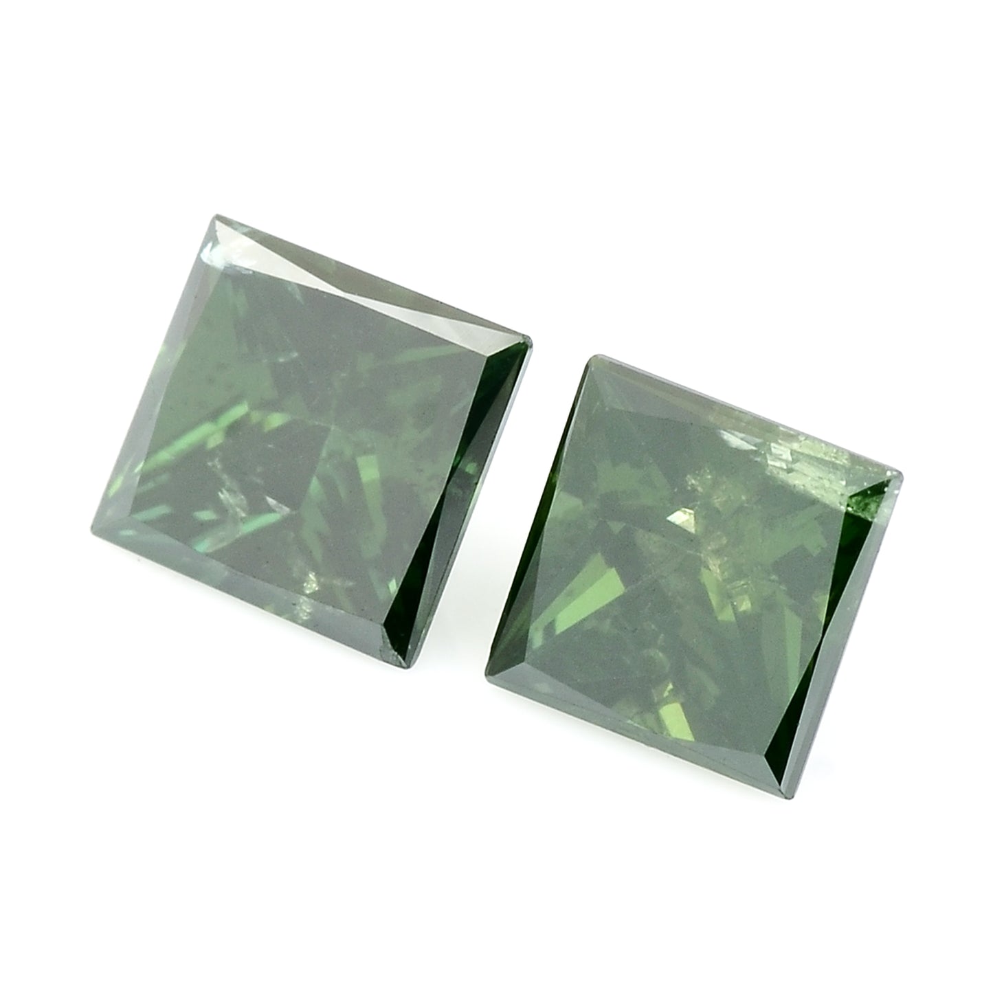 0.58 Green Diamond Sqaure Loose Gemstone