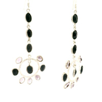 18.50 Ct Amethyst, Sapphire 925 Sterling Silver Earrings