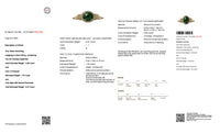 2.39 Ct Oval Natural Beryl Emerald 14K Gold Cocktail Ring