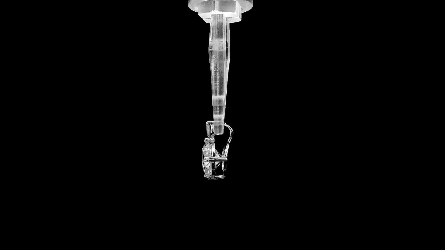 1.08 Ct Round Lab Grown Diamond 14K Gold Pendant