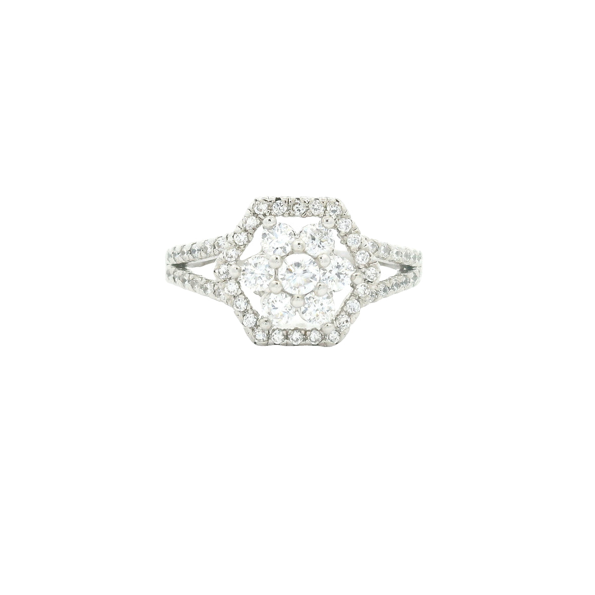 5.06 Ct Cubic Zirconia 925 Sterling Silver Ring