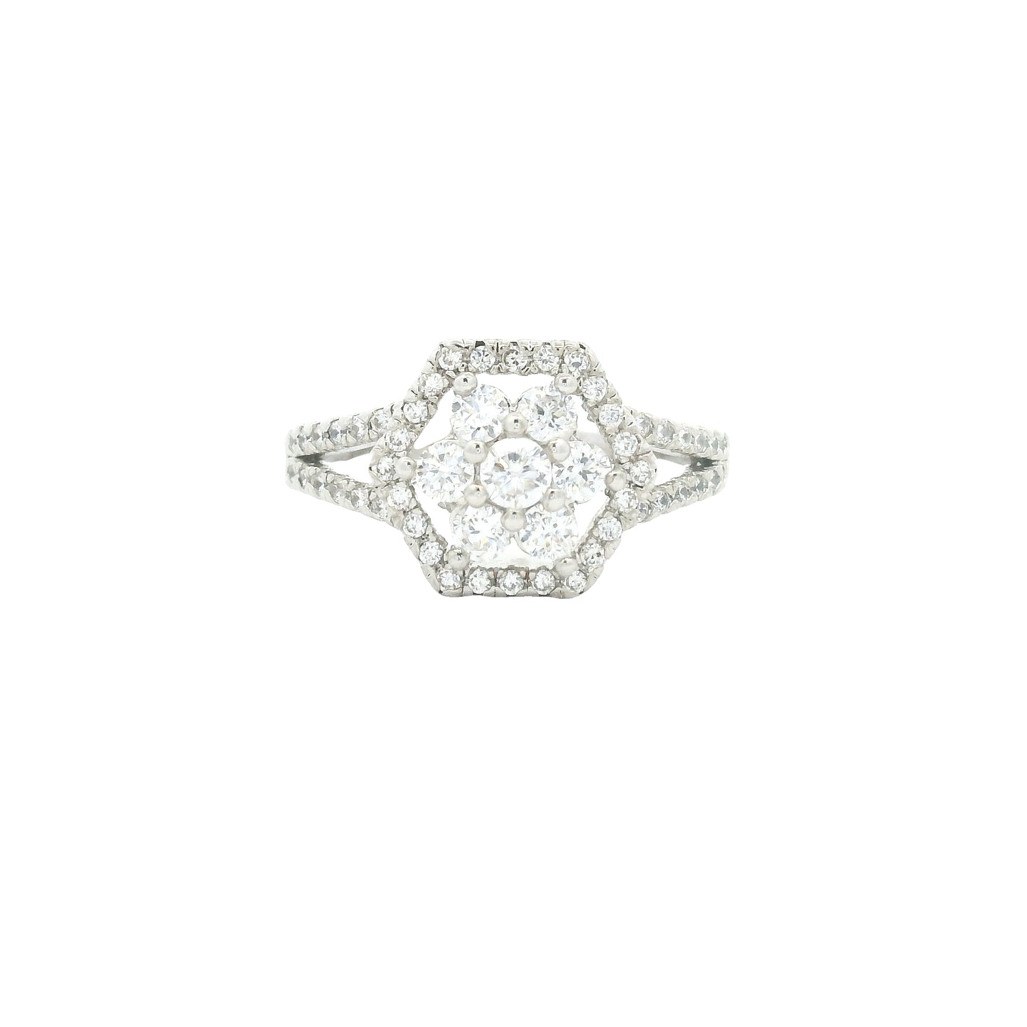 5.06 Ct Cubic Zirconia 925 Sterling Silver Ring