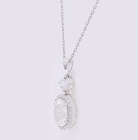 2.98 Carats Lab Grown Diamond 14K Gold Pendant