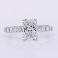 2.37 Carats Lab Grown Diamond 950 Platinum Ring